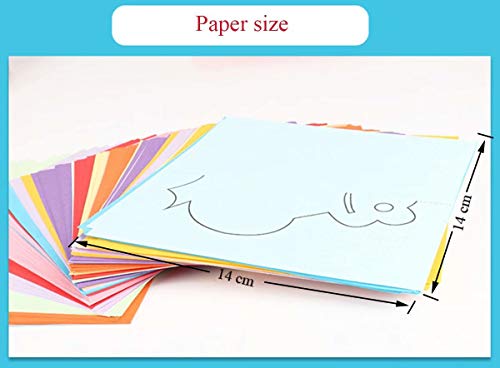 QIAONIUNIU Fun Paper-Cut Set; Paper Cutting; Paper Art; Scissor Skills Activity Cutting Book; Kids Scissors Crafts Kits Preschool-120 Pages with A Pair of Child-Safe Scissors