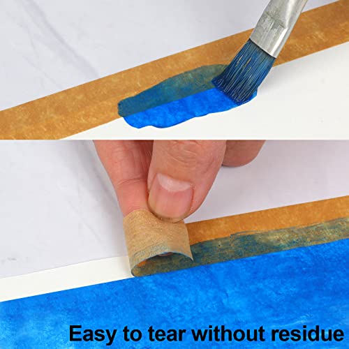 Guirnd 12PCS Colored Masking Tape, Kids Art Supplies Colored Tape, DIY Craft Tape, Colored Tape Rolls, Colored Painters Tape 1.7cm X 12m (2/3In X 13Yards)