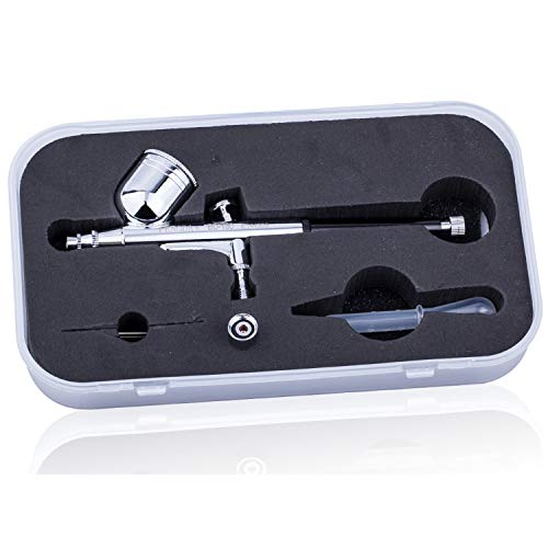 Timbertech Professional Double Action Airbrush BD-130 Mounted 0.3mm Nozzles and Needles for Cake Decorating, Painting, Tattoo, Models Art,Craft and so on