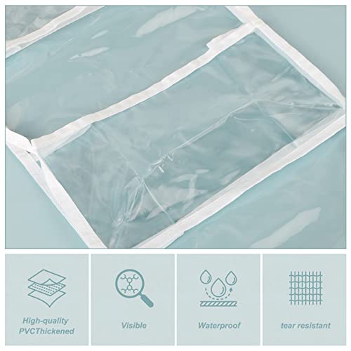 Fixwal 5-Shelf Over The Door Hanging Pantry Organizer, Room Organizer with Clear Plastic Pockets, 25lb Ultra Sturdy & Large Capacity Door Organizer for Closet, Bedroom, Nursery, Bathroom and Sundries