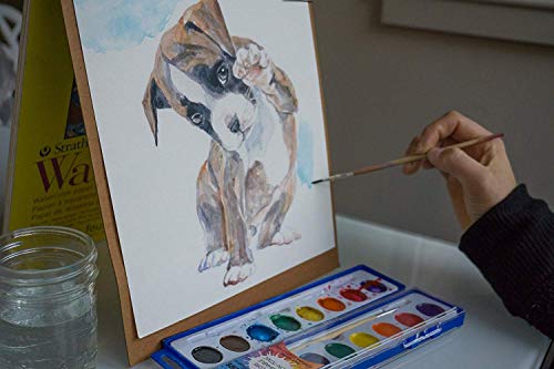 Color Swell Bulk 18 Packs of Watercolor Paint with Wood Brushes 8 Washable Colors for Kids, Families, Classrooms, Parties, All Ages