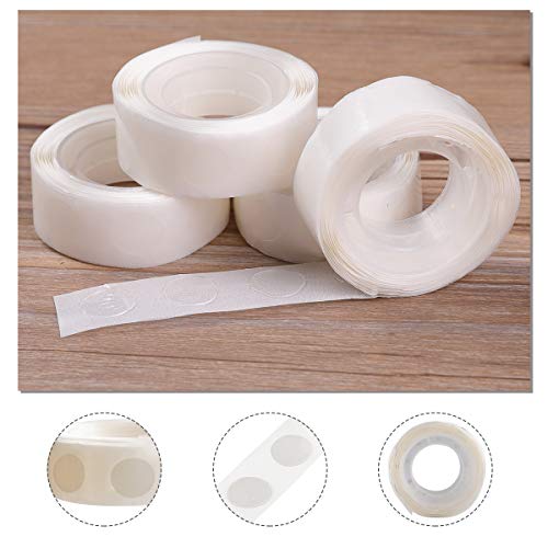 1000pcs Glue Point Clear Balloon Glue Removable Adhesive Dots Double Sided Dots of Glue Tape for Balloons Craft Glue Points Dots Sticky Dots or Wedding Decoration