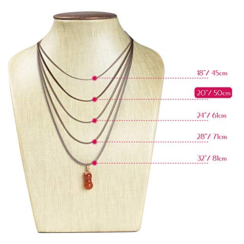 Selizo 100Pcs Necklace Cord for Jewelry Making, Black Waxed String Bracelet Making Supplies