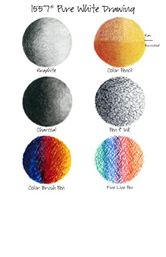 Canson Artist Series Drawing Paper, Wirebound Pad, 9x12 inches, 24 Sheets (80lb/130g) - Artist Paper for Adults and Students - Charcoal, Colored Pencil, Ink, Pastel, Marker