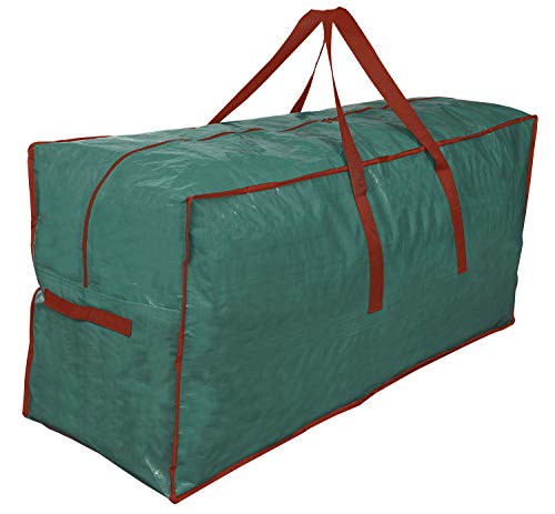 Propik Christmas Tree Storage Bag | Fits Up to 9 Ft. Tall Disassembled Tree | 65” X 15” X 30” Holiday Tree Storage Case | Xmas Storage Container with Handles and Sleek Zipper (Green)