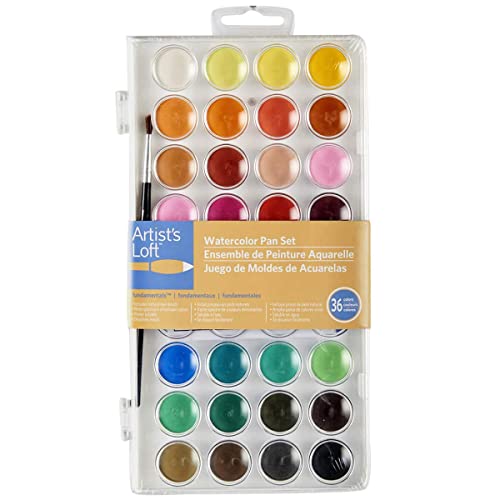 Artist's Loft 36 Color Watercolor Pan Set Necessities™