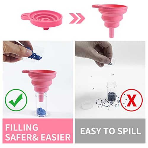 ZORETCO Diamond Painting Storage Containers,60 Slots Diamond Painting Accessories with Tools for Diamond Art Organizer Craft Jewelry Beads Storage Box