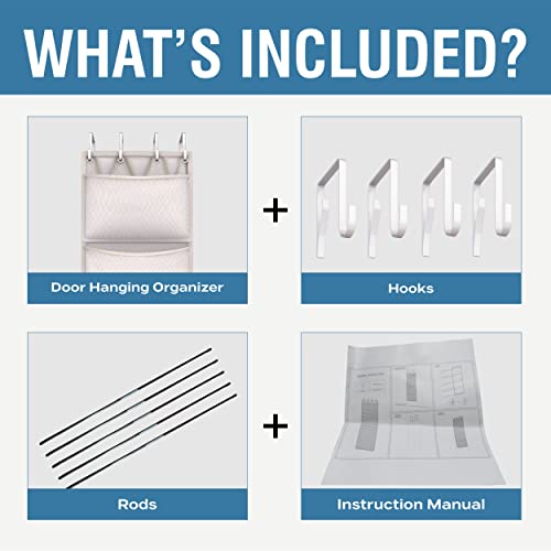 The Original Stuffed Animal Storage (Patent Pending) - Over Door Organizer for Stuffies, Baby Ideas Holder, Toy Plush Storage/Hammock Hanging Storage Net Big Girls Toddler Large Bag Animals