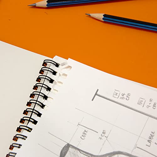 BAZIC Sketch Pad 50 Sheet 6" X 8", Top Bound Spiral Sketchbook Drawing Pads, Sketching Paper Coloring Book for Artist Kids School, 1-Pack