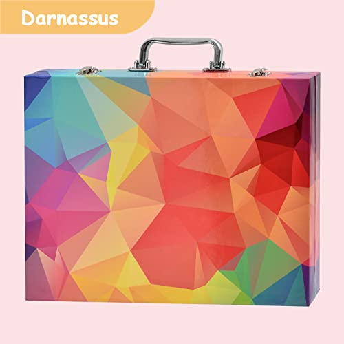 Darnassus 132-Piece Art Set, Deluxe Professional Color Set, Art Kit for Kids and Adult, With Compact Portable Case