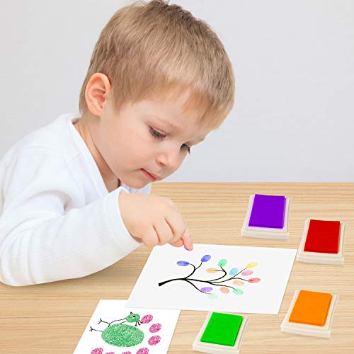 Ink Pad, 15 Colors Finger Washable Stamp Pads for Kids