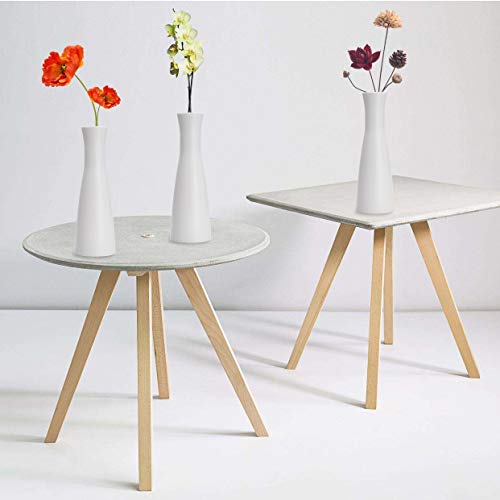 Tall Conic Composite Plastics Flower Vase, Small Bud Decorative Floral Vase Home Decor Centerpieces, Arranging Bouquets, Connected Tubes (Wide Caliber)