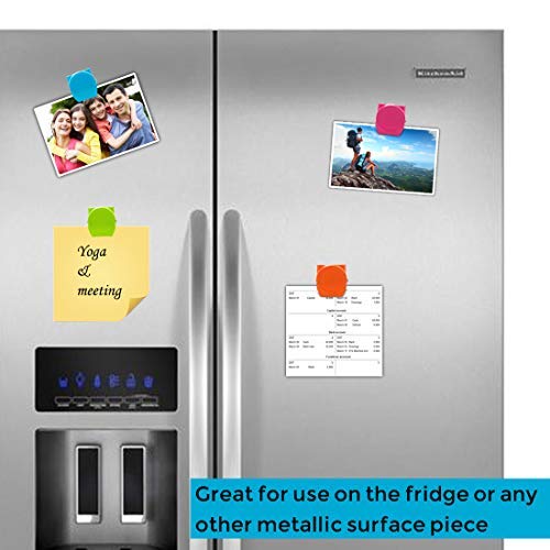 Magnetic Clips, 24 Pieces Magnetic Metal Clips, Fridge Magnet Refrigerator Whiteboard Wall Fridge Magnetic Memo Note Clips Magnets Metal Clip Classroom Organization Teacher Must Haves