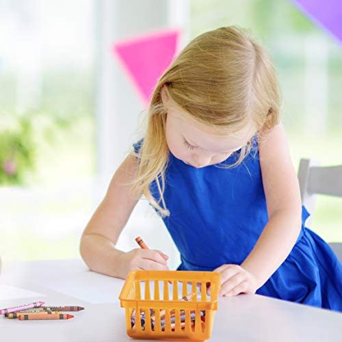 PREXTEX Classroom Storage Baskets Crayon and Pencill Container | Classroom Organization| Storage Basket, Shelf and Desk Organizer | For Classrooms, Office Desk, Small Desk, and Toy Storage