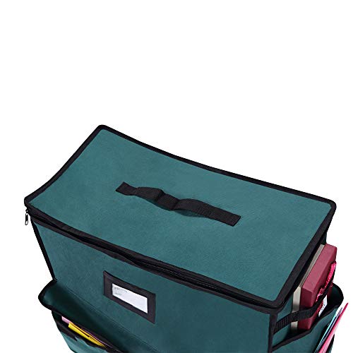 ProPik Unique Holiday Storage Organizer for Gift Bag and Wrapping Accessories (Green)
