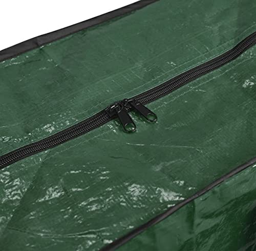ProPik Christmas Ornaments Storage, Holiday Accessories Bag Tear-Proof Tarp 18 X 10 X 15 with Handles and Full Length Zipper (Green)