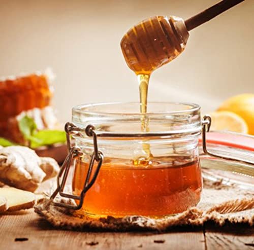 YYGMSS Wooden Honey Dipper Stick 50 PCS 8CM Collecting Dispensing Drizzling Jam Portable Wedding Party