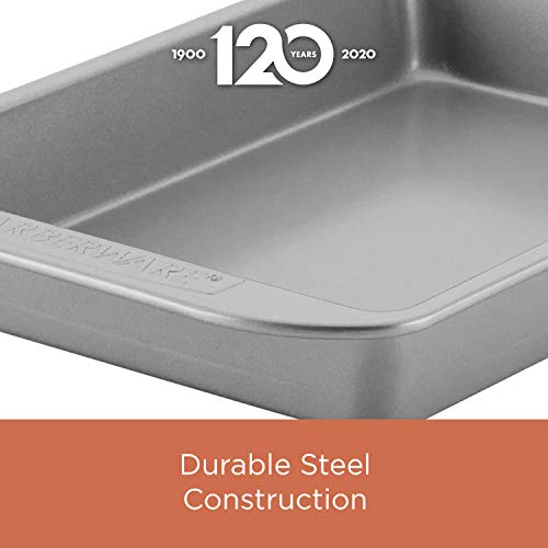 Farberware Nonstick Bakeware Nonstick Baking Pan / Nonstick Cake Pan, Square - 9 Inch, Gray