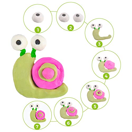 ifergoo Polymer Clay, Modeling Clay for Kids DIY Starter Kits, 50 Color Oven Baked Model Clay, Non-Toxic, Non-Sticky, with Sculpting Tools, Ideal Gift for Boys, Girls and Artists