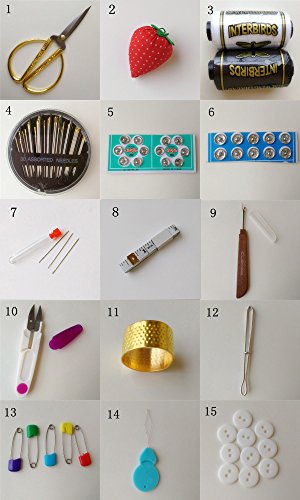 Wooden Sewing Basket with Sewing Kit Accessories,Sewing Box