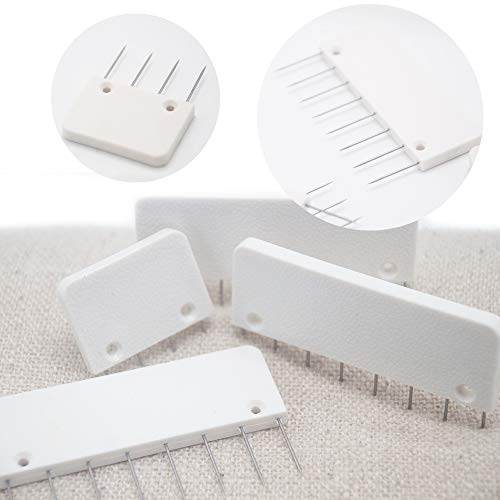 LAMXD Knit Blocking Pins Kit,Knit Blocking Combs – Set of 25 Combs for Blocking Knitting, Crochet, Lace or Needlework Projects – Extra 100 T-pins – for use with Blocking Mats for Knitting Mat…
