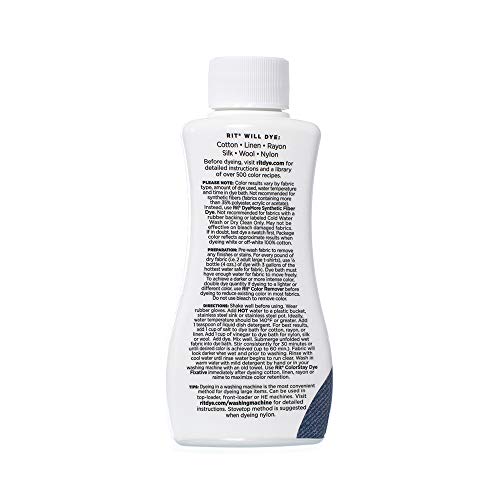 Rit Dye Liquid – Wide Selection of Colors – 8 Oz. (Aquamarine)