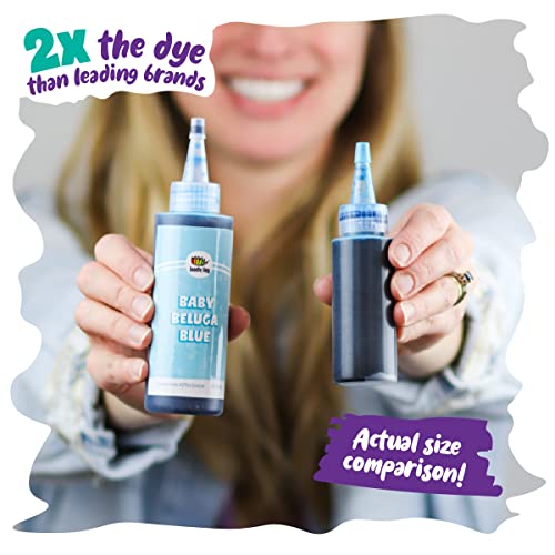 Tie Dye Party Kit for Kids & Adults - 24 Large Tye Dye Bottles with 12 Colors & Tie Dye Powder, Soda Ash, Gloves - Tie Dye Kit for Large Groups - Non-Toxic Tyedyedye Kit - Dye for Clothes