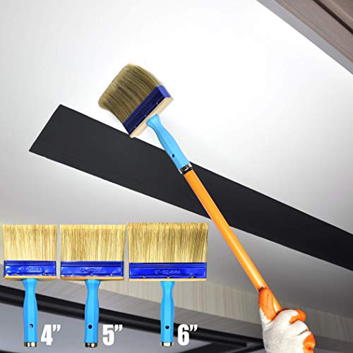 3 Pack (4,5,6inch) Heavy Duty Professional Stain Brush,Paint Brush,Paint Brushes,Double Thick 1.18 inch,Fence Brush,Paint Brush for Walls,Painters Paint Brush