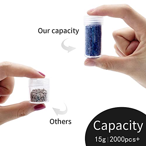 ZORETCO Diamond Painting Storage Containers,60 Slots Diamond Painting Accessories with Tools for Diamond Art Organizer Craft Jewelry Beads Storage Box