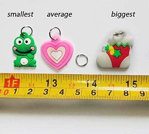 NYKKOLA Rubber Loom Band Charm, Silicone Bracelet Charms ,Loom Rubber Bands Charms,Bracelet Pendant, 105pcs
