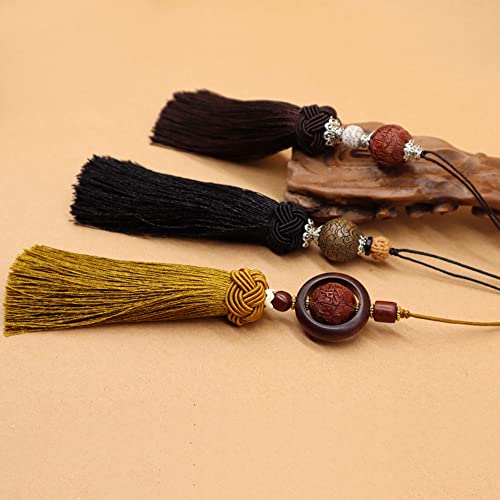 TONIFUL 1mm x 100 Yards Gold Nylon Cord Satin String for Bracelet Jewelry Making Rattail Macrame Waxed Trim Cord Necklace Bulk Beading Thread Kumihimo Chinese Knot Craft