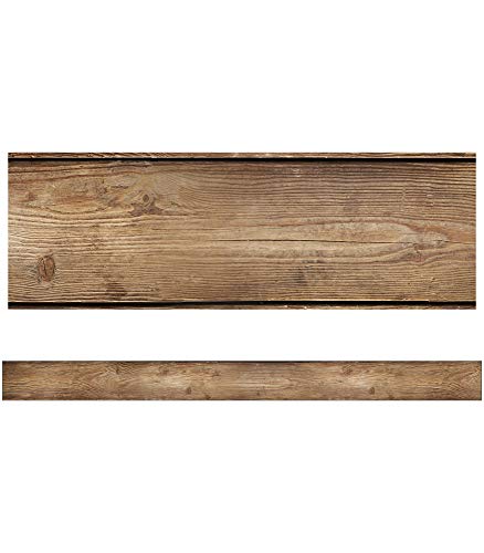 Schoolgirl Style Woodland Whimsy Straight Border—12 Rustic, Wood Motif Border Strips for Bulletin Boards, Desks, Lockers, Homeschool or Classroom Decor (36 ft)
