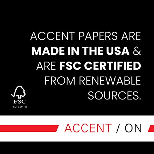 Accent Opaque White 80lb, 8.5” x 11” Cardstock Paper, 216gsm, 250 Sheets 1 Ream, Premium Super Smooth Heavy Cardstock Printer Paper for Ink Heavy Invitations, Cards, Menus, Images and More, 121947R