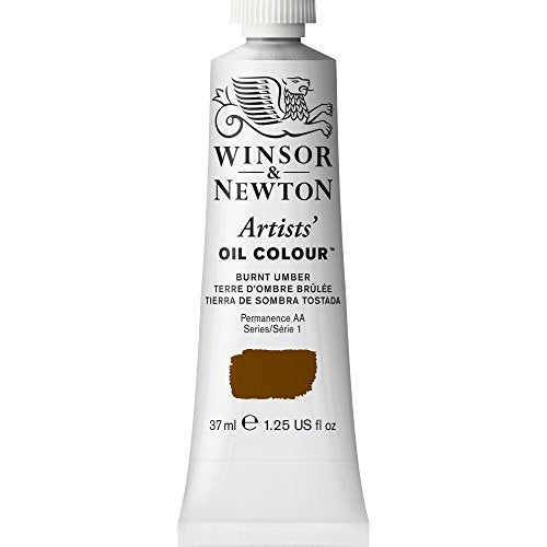 Winsor & Newton Artists' Oil Color, 37ml (1.25 oz) Tube, Burnt Umber