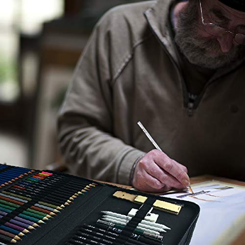 H & B 72PCS Drawing Supplies Sketching Set,Art Kit include Drawing & Colored Pencils for Adults Artists Kids.Pro Art Sketch Supplies with Sketchpad,Watercolor & Metallic Pencils