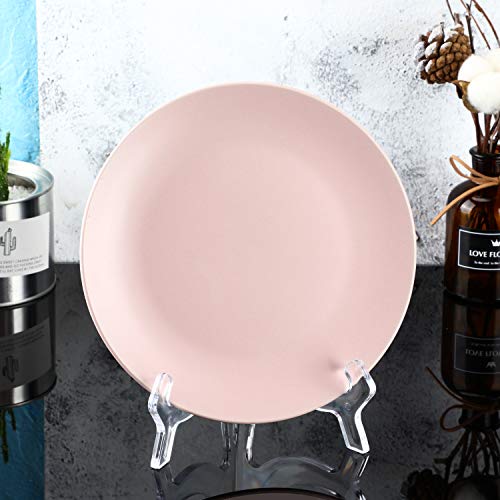 HESTYA Clear Acrylic Easels Plate Stands Holders to Display Pictures or Other Items for Display Decoration