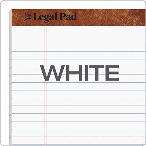 TOPS 8.5 x 11 Legal Pads, 12 Pack, The Legal Pad Brand, Wide Ruled, White Paper, 50 Sheets Per Writing Pad, Made in the USA (7533)