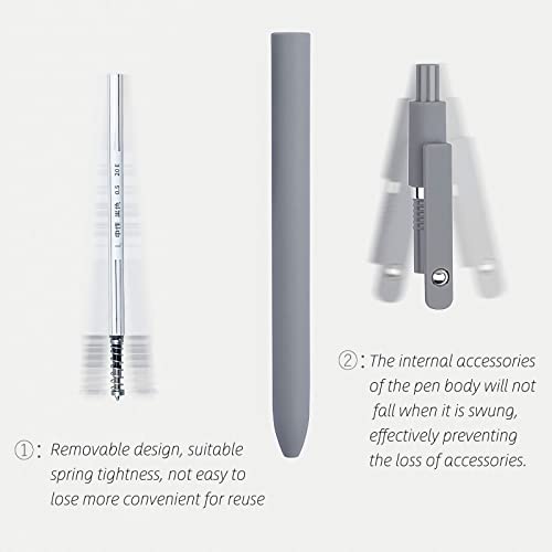 UIXJODO Gel Pens, 5 Pcs 0.5mm Japanese Black Ink Pens Fine Point Smooth Writing Pens, High-End Series Pens for Journaling Note Taking, Cute Office School Supplies Gifts for Women Men (Morandi)
