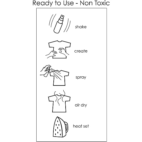 S.E.I. Neon Tie-Dye Kit, Fabric Spray Dye, 3 Colors