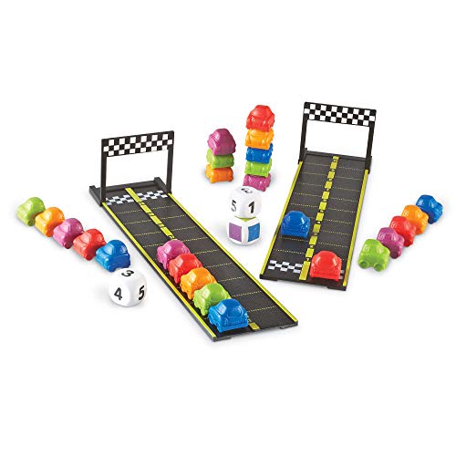Learning Resources Mini Motor Math Activity Set, Homeschool, Includes Counting, Pattern, Addition and Subtraction Activities, 31 Pieces, Ages 4+