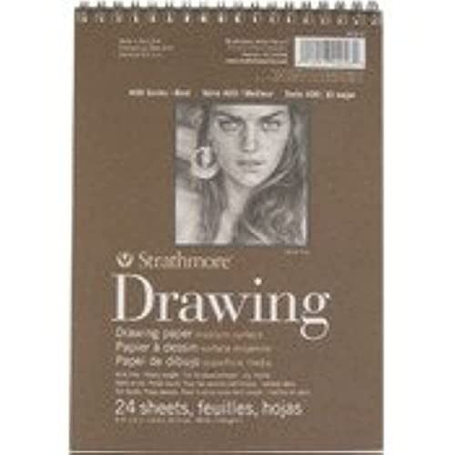 Strathmore Medium Drawing Spiral Paper Pad 6"X8"-24 Sheets -62400200