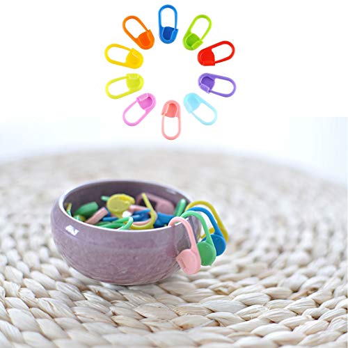 381 Pieces Stitch Ring Markers and Colorful Knitting Crochet Locking Counter Stitch Needle Clips + Weaving Tools Knitting Kits with 3 Storage Boxes