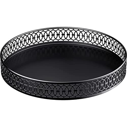 Lazy Susan Organizer, 11 Inch Lazy Susan Turntable for Cabinet Table, PHINOX Turntable Organizer Lazy Susan Spice Rack with Non-Slip Pad, Lazy Susan for Kitchen Bathroom Pantry Vanity (Metal)