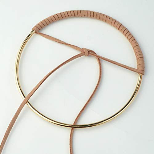 Wobe 100 Yards Suede Cord, Leather Cord 2.6mm x 1.5mm Suede Lace Faux Leather Cord with Roll Spool for Bracelet Necklace Beading DIY Handmade Crafts Thread (Brown)