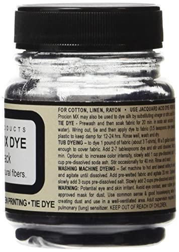 Procion MX Cold Water Dye, Jet Black, 2/3 Ounce