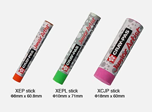 SAKURA Cray-Pas Junior Artist Oil Pastel Set - Soft Oil Pastels for Kids & Artists - 50 Sticks