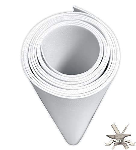 EVA Foam Cosplay - 1mm Thick (1mm to 10mm) - Extra Large Foam Sheets - White or Black - 35" x 59" Sheet - Ultra High Density Craft Foam 85 kg/m3 - by The Foamory