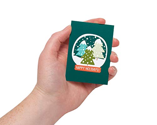 American Greetings Mini Christmas Cards for Kids Lunch Boxes, Holiday Cheer (40-Count)