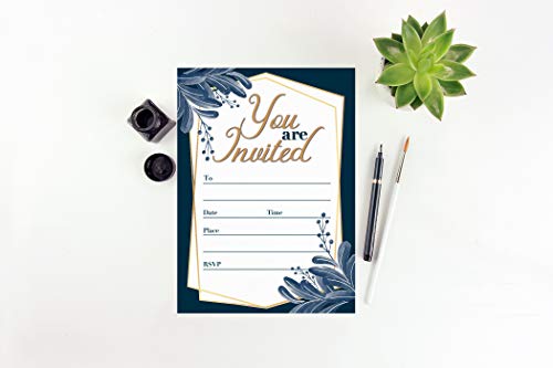 Stonehouse Collection | You Are Invited Formal Fill-in Party Invitations With Envelopes | 25 Invites & Envelopes | Wedding, Baby Shower, Rehearsal Dinner, Birthday Party (Formal Your Invited)