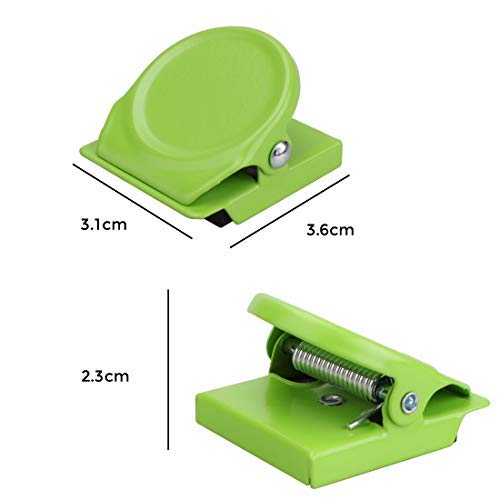 Magnetic Clips, 24 Pieces Magnetic Metal Clips, Fridge Magnet Refrigerator Whiteboard Wall Fridge Magnetic Memo Note Clips Magnets Metal Clip Classroom Organization Teacher Must Haves